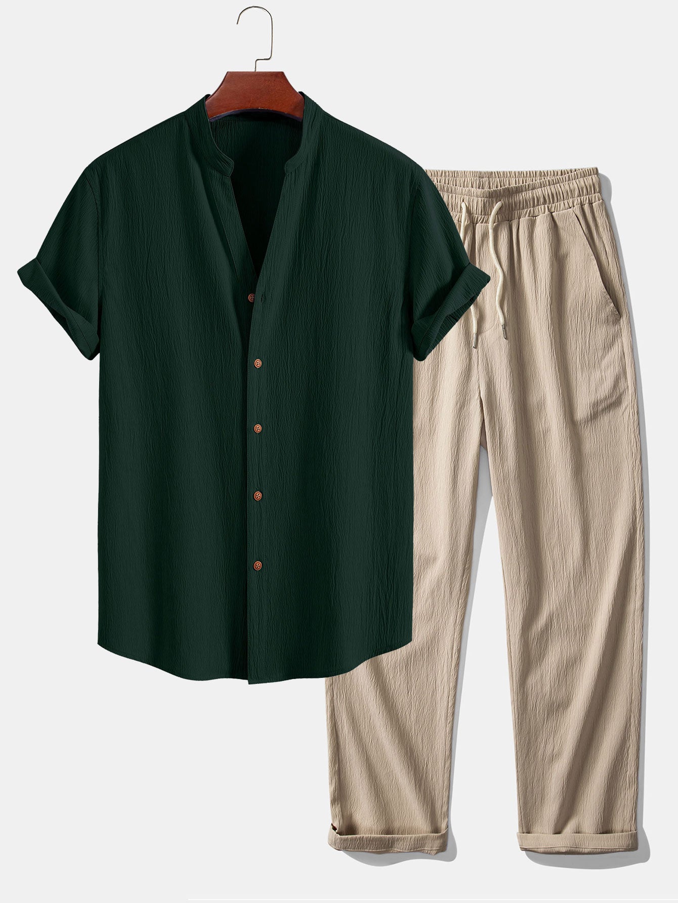 Men's Mandarin Collar Set