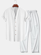 Men's Mandarin Collar Set