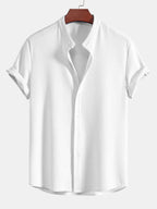 Men's Mandarin Collar Shirt
