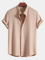 Men's Mandarin Collar Shirt