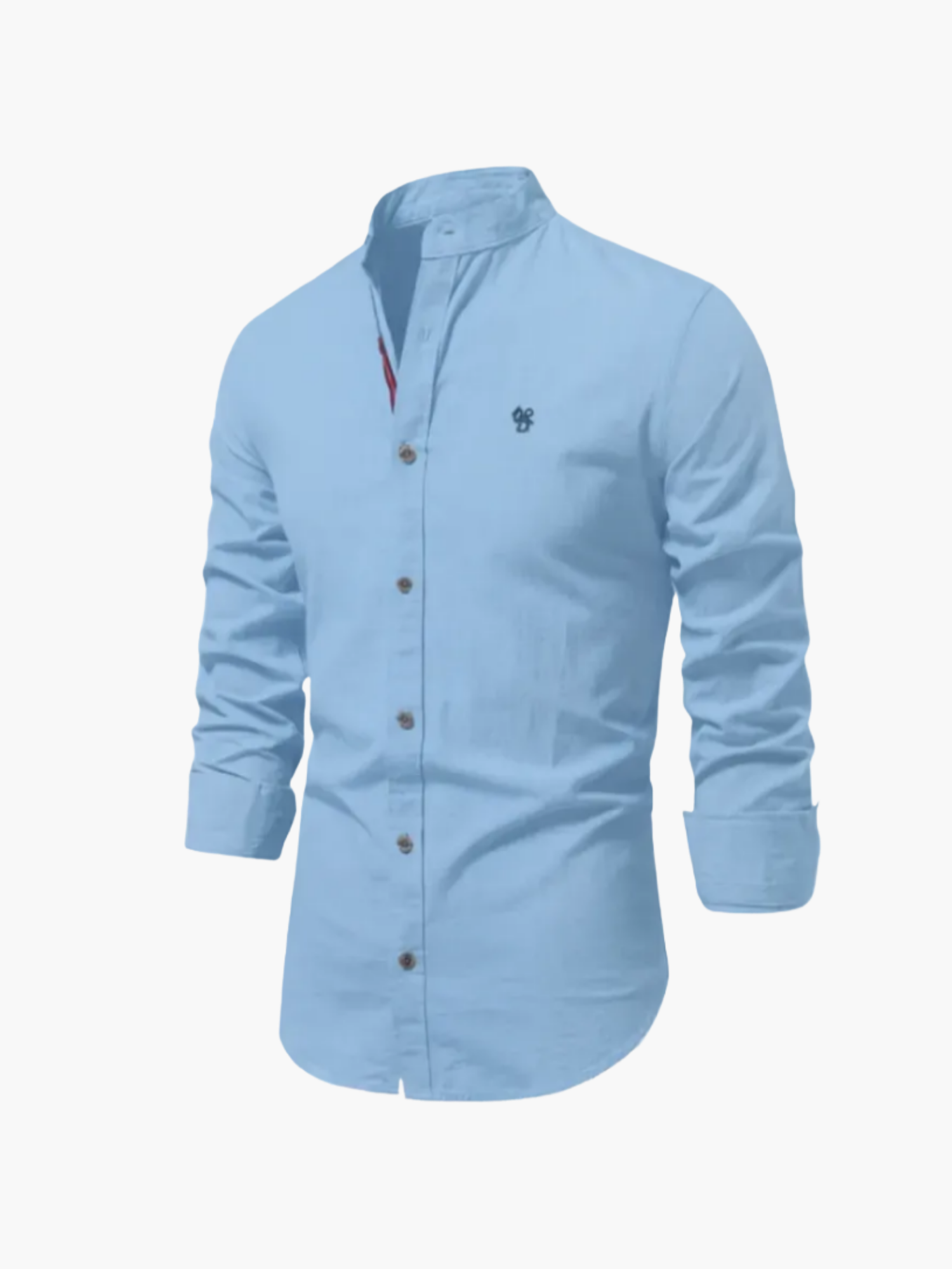 Men's Mandarin Collar Shirt and Pants Set