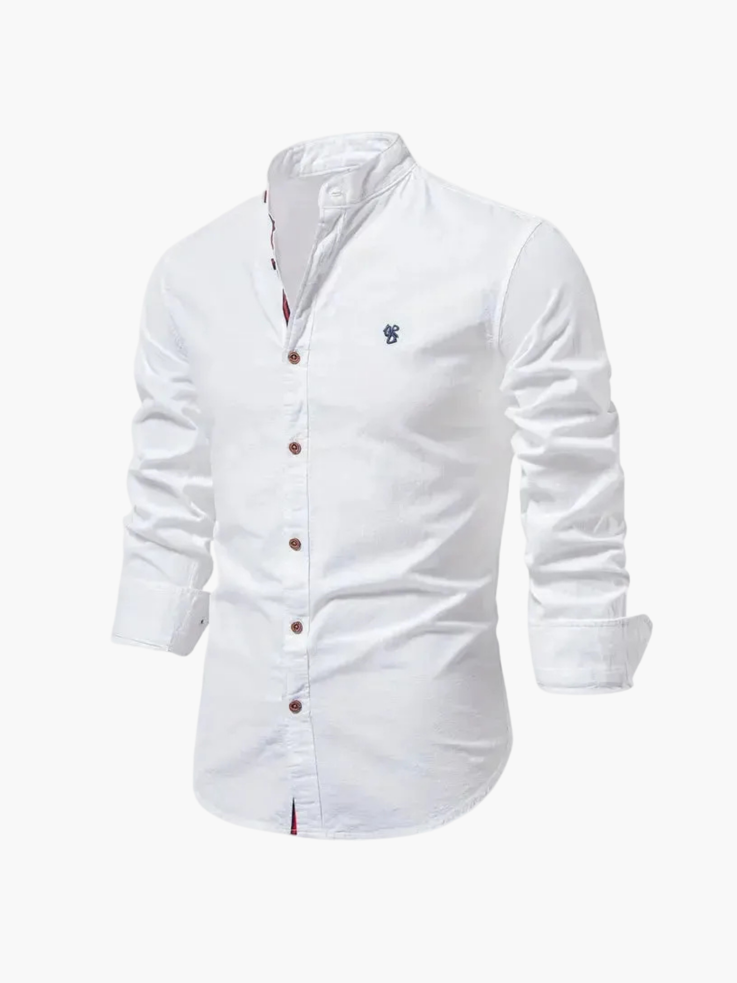 Men's Mandarin Collar Shirt and Pants Set