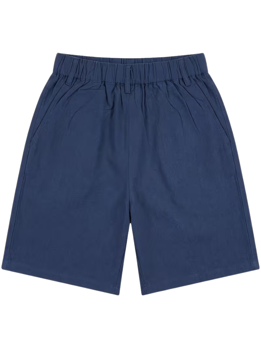 Men's Mandarin Collar Shirt and Shorts Set