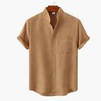 Men's Mandarin Shirt and Pleated Shorts Set