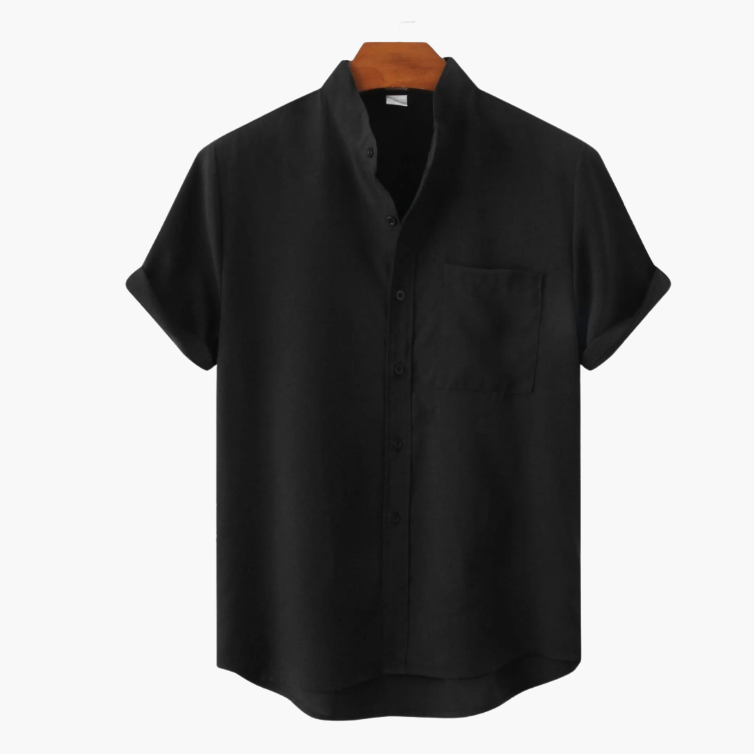 Men's Mandarin Shirt and Pleated Shorts Set