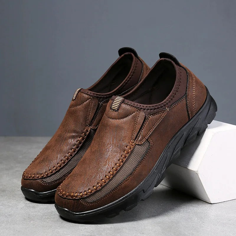 Men's Slip-On Moc Toe Shoes