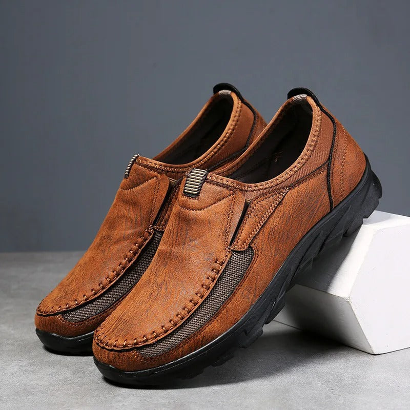 Men's Slip-On Moc Toe Shoes