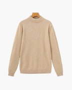 Men's Mock Neck Pullover Sweater