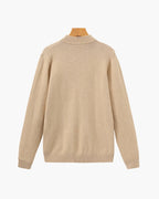 Men's Mock Neck Pullover Sweater