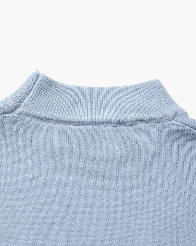 Men's Mock Neck Pullover Sweater