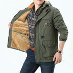 Men's Multi-Pocket Hooded Parka
