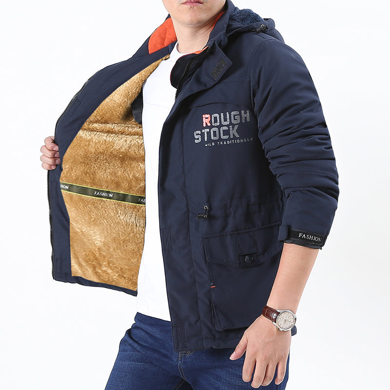 Men's Multi-Pocket Hooded Parka