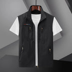 Men's Multi-Pocket Zip Vest
