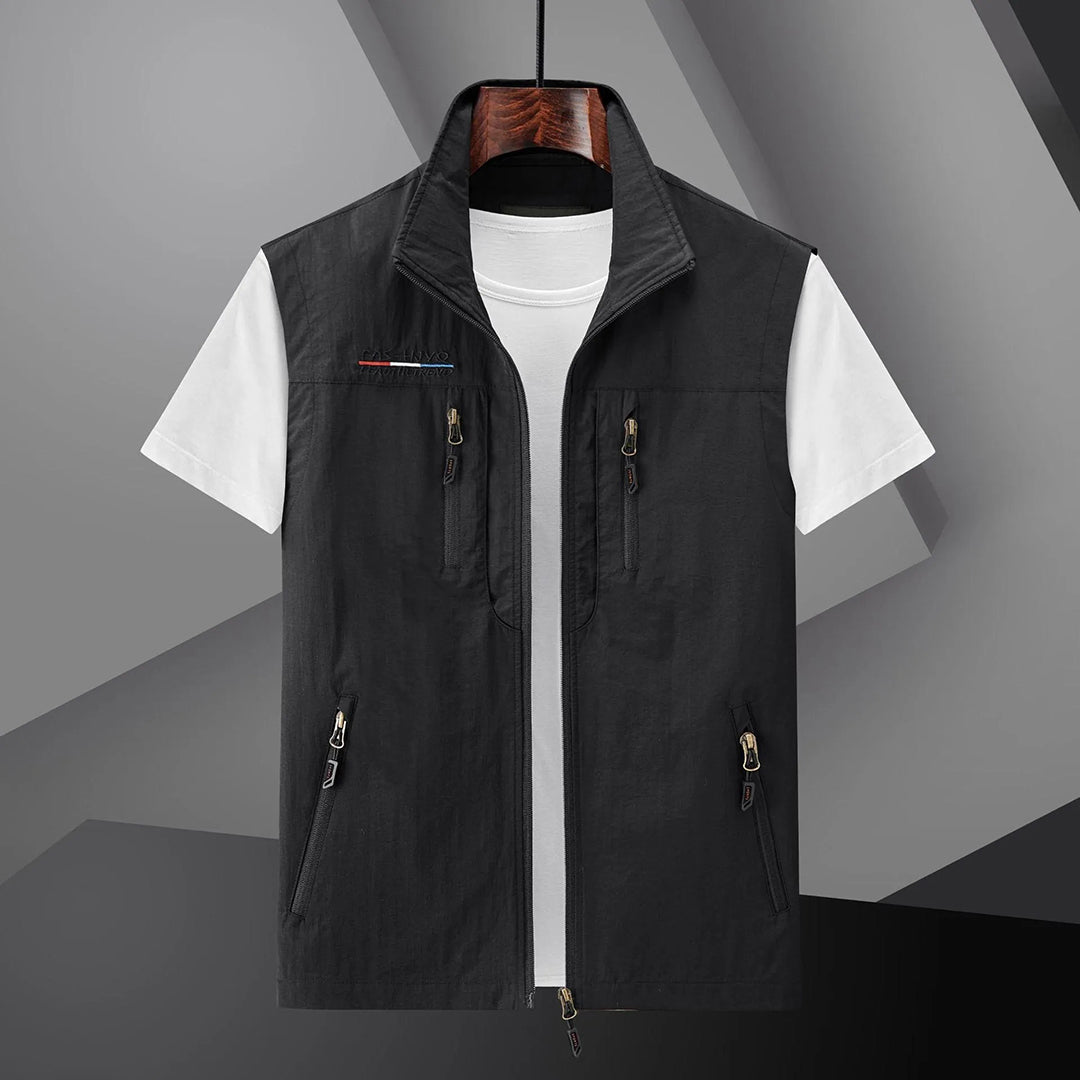 Men's Multi-Pocket Zip Vest
