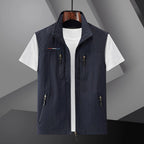 Men's Multi-Pocket Zip Vest