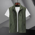 Men's Multi-Pocket Zip Vest
