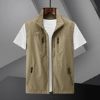 Men's Multi-Pocket Zip Vest