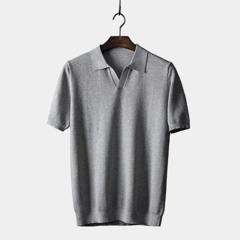 Men's Open Collar Polo Shirt