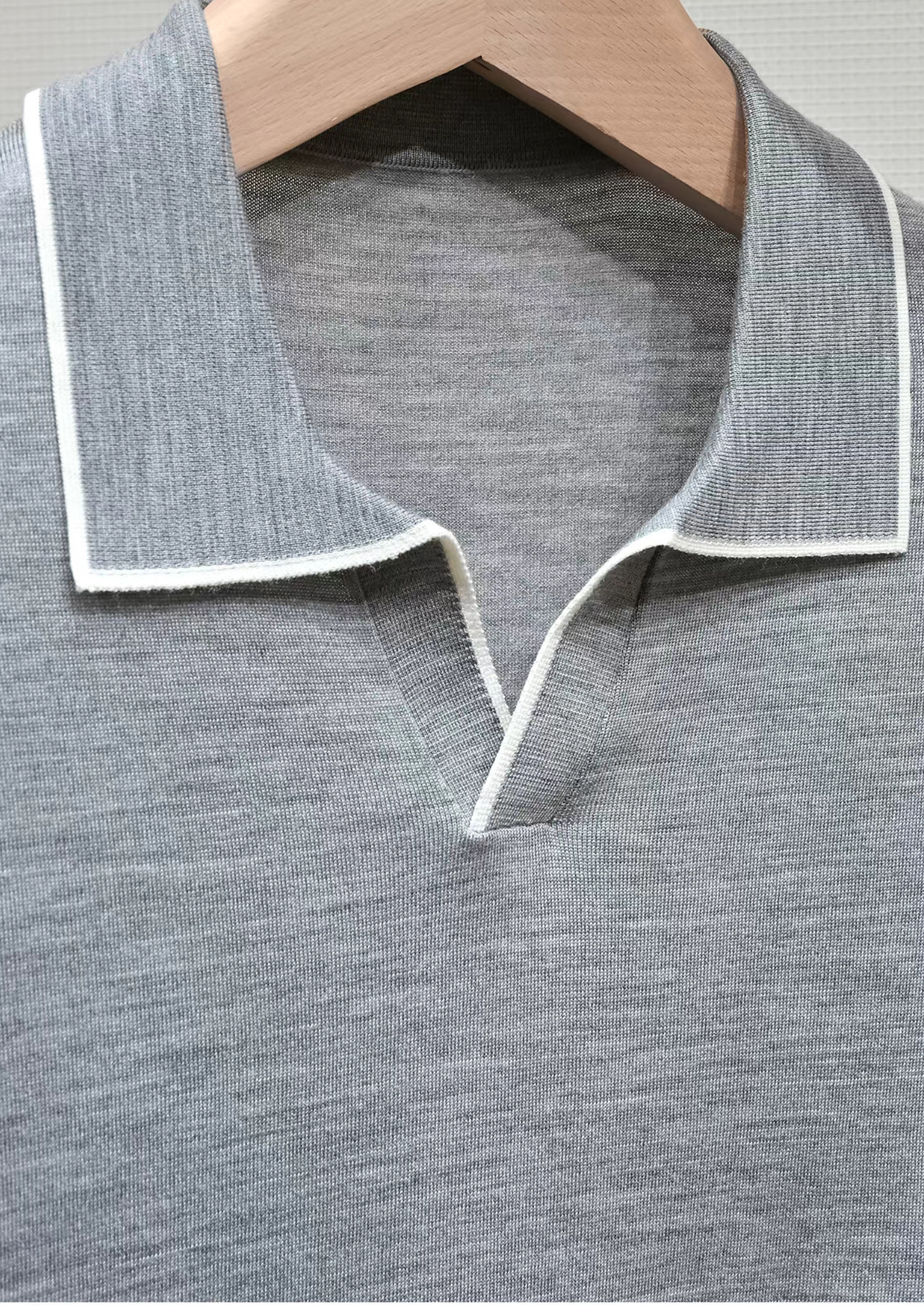 Men's Open Placket Polo Shirt