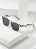 Men's Oval Frame Tinted Sunglasses