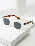 Men's Oval Frame Tinted Sunglasses