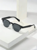 Men's Oval Frame Tinted Sunglasses