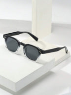 Men's Oval Frame Tinted Sunglasses