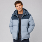 Men's Oversized Full-Zip Hooded Puffer Jacket