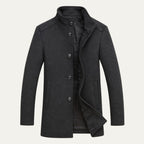 Men's Padded Mock Neck Coat