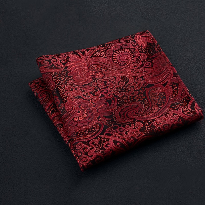 Men's Paisley Border Handkerchief