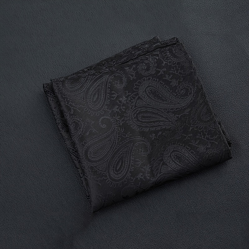 Men's Paisley Border Handkerchief