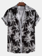 Men's Palm Print Shirt Set