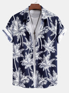 Men's Palm Print Shirt Set