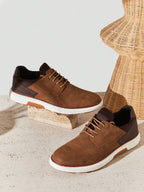 Men's Paneled Lace-Up Sneakers