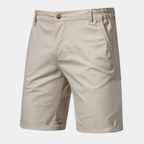 Men's Partially Elastic Waist Shorts