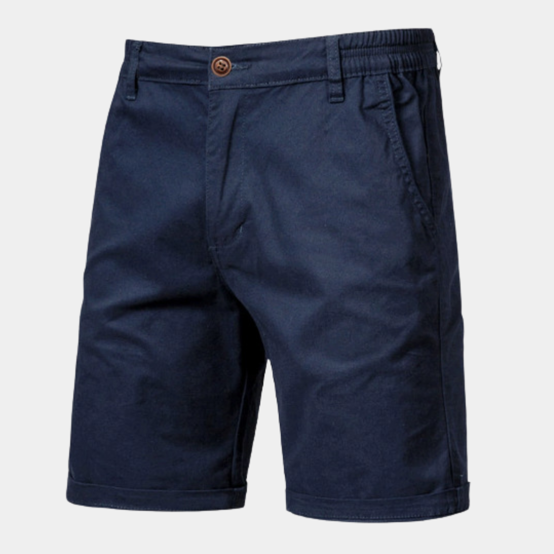 Men's Partially Elastic Waist Shorts