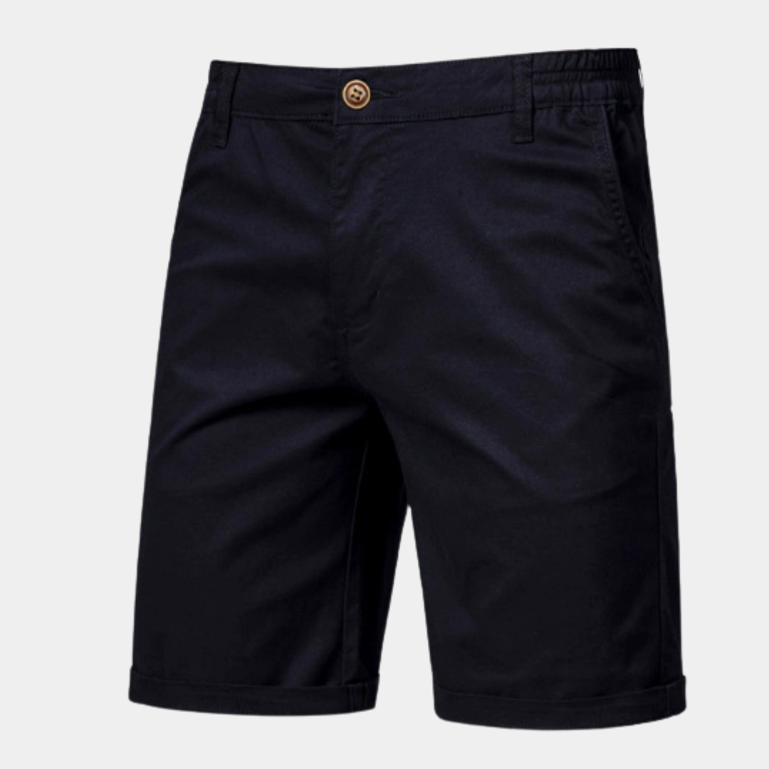 Men's Partially Elastic Waist Shorts
