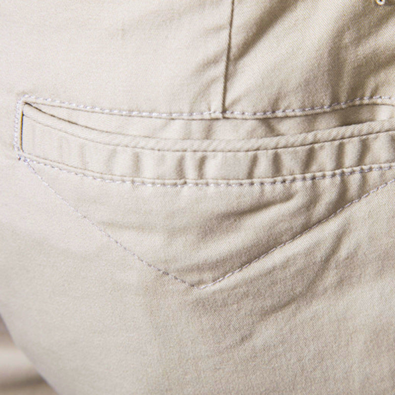 Men's Partially Elastic Waist Shorts