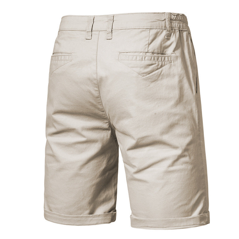 Men's Partially Elastic Waist Shorts