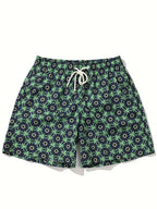 Men's Patterned Drawstring Shorts