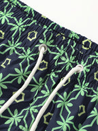 Men's Patterned Drawstring Shorts