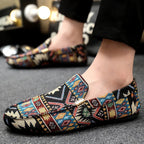 Men's Patterned Slip-On Loafers