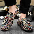 Men's Patterned Slip-On Loafers