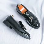 Men's Patterned Tassel Loafers