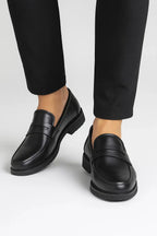 Men's Penny Loafers with Grooved Sole