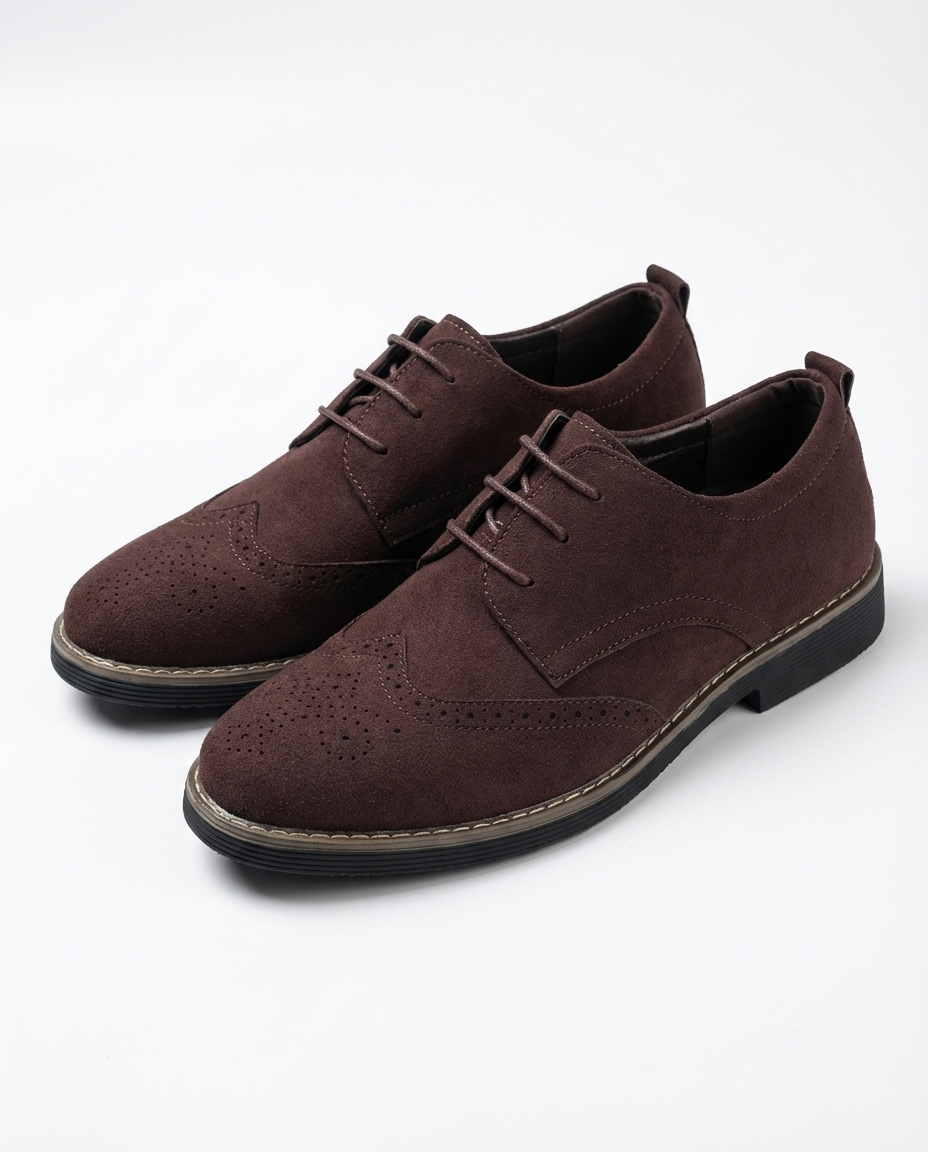 Men's Perforated Derby Shoes