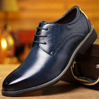 Men's Perforated Lace-Up Derby Shoes