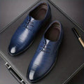 Men's Perforated Lace-Up Derby Shoes