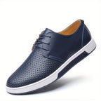 Men's Lace-Up Perforated Shoes