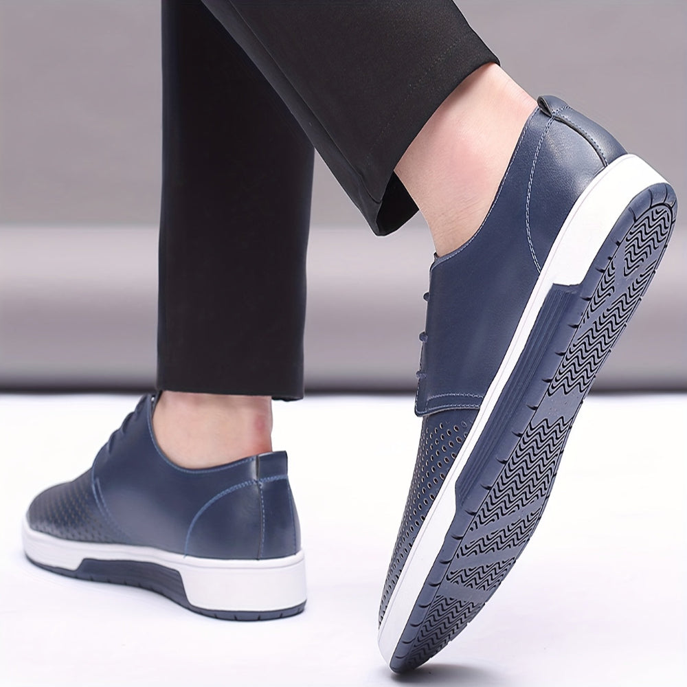 Men's Lace-Up Perforated Shoes